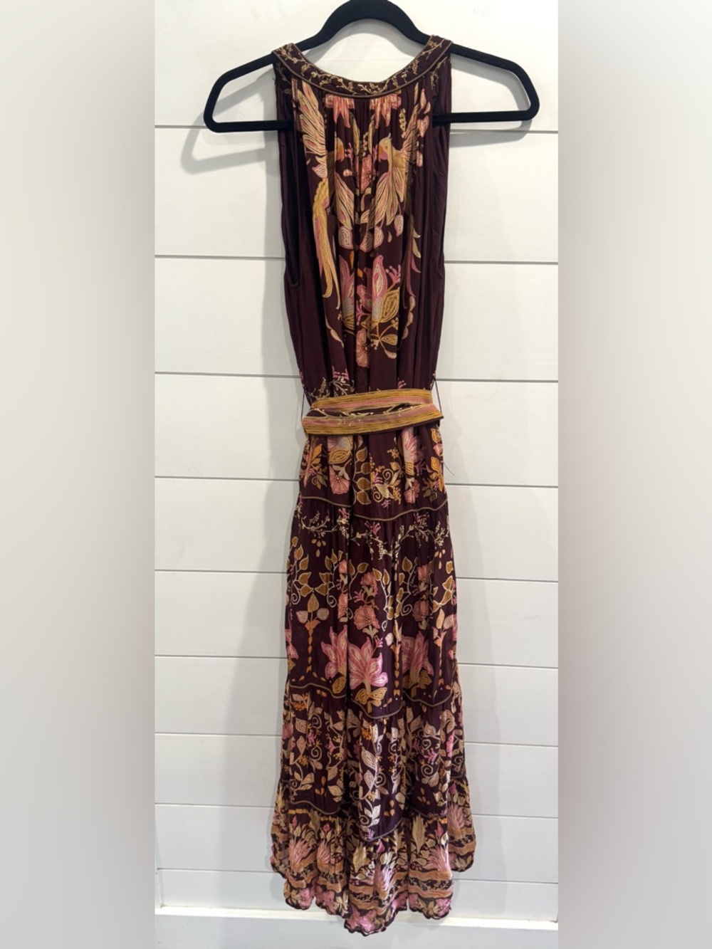 Farm Rio burgundy Bella maxi dress - Picture 10 of 10